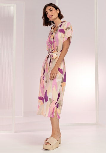 Jurken korte mouw rood Bianca