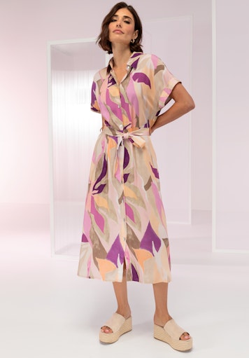 Jurken korte mouw rood Bianca