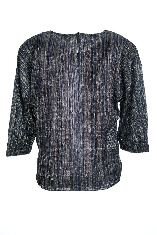 Blouses lange mouw blauw Dame Blanche