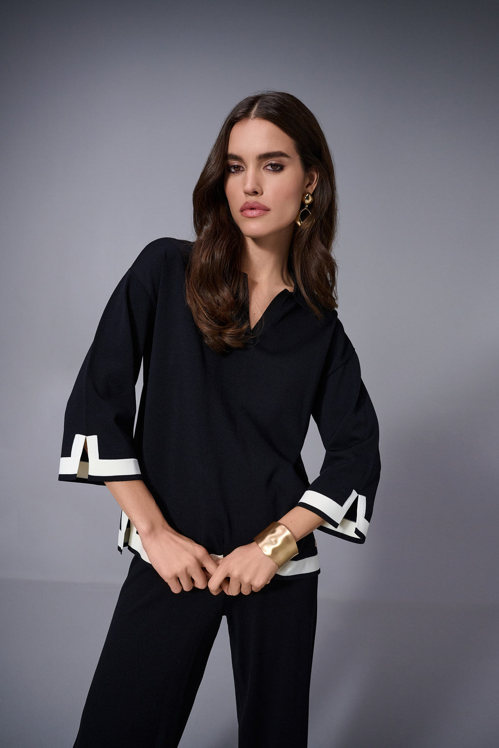 Blouses lange mouw zwart Joseph Ribkoff