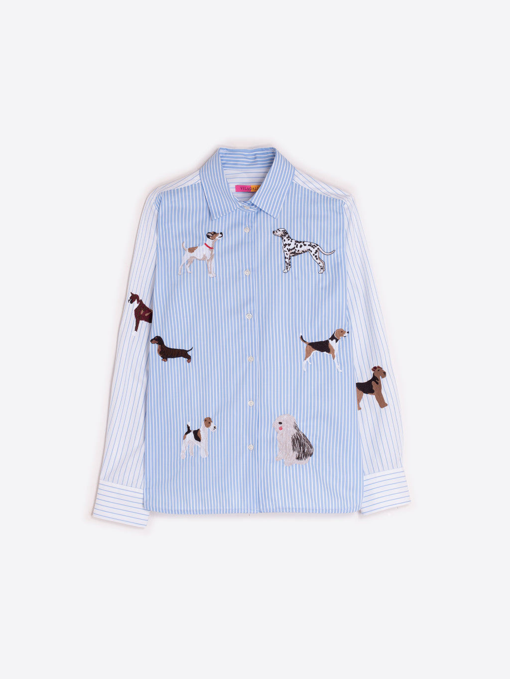 Blouses lange mouw blauw Vilagallo