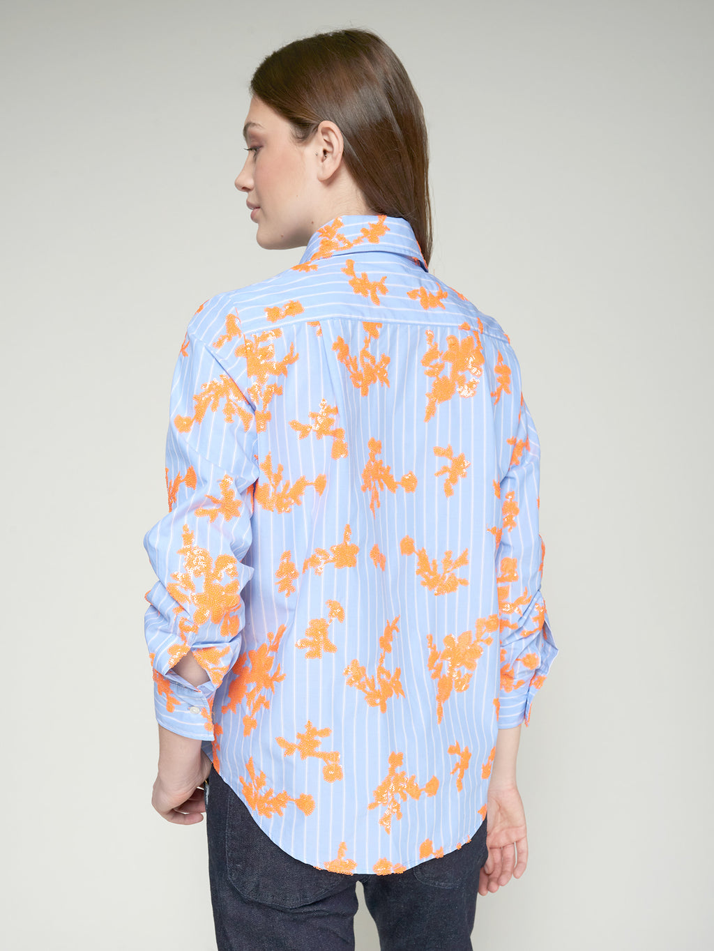 Blouses lange mouw blauw Vilagallo