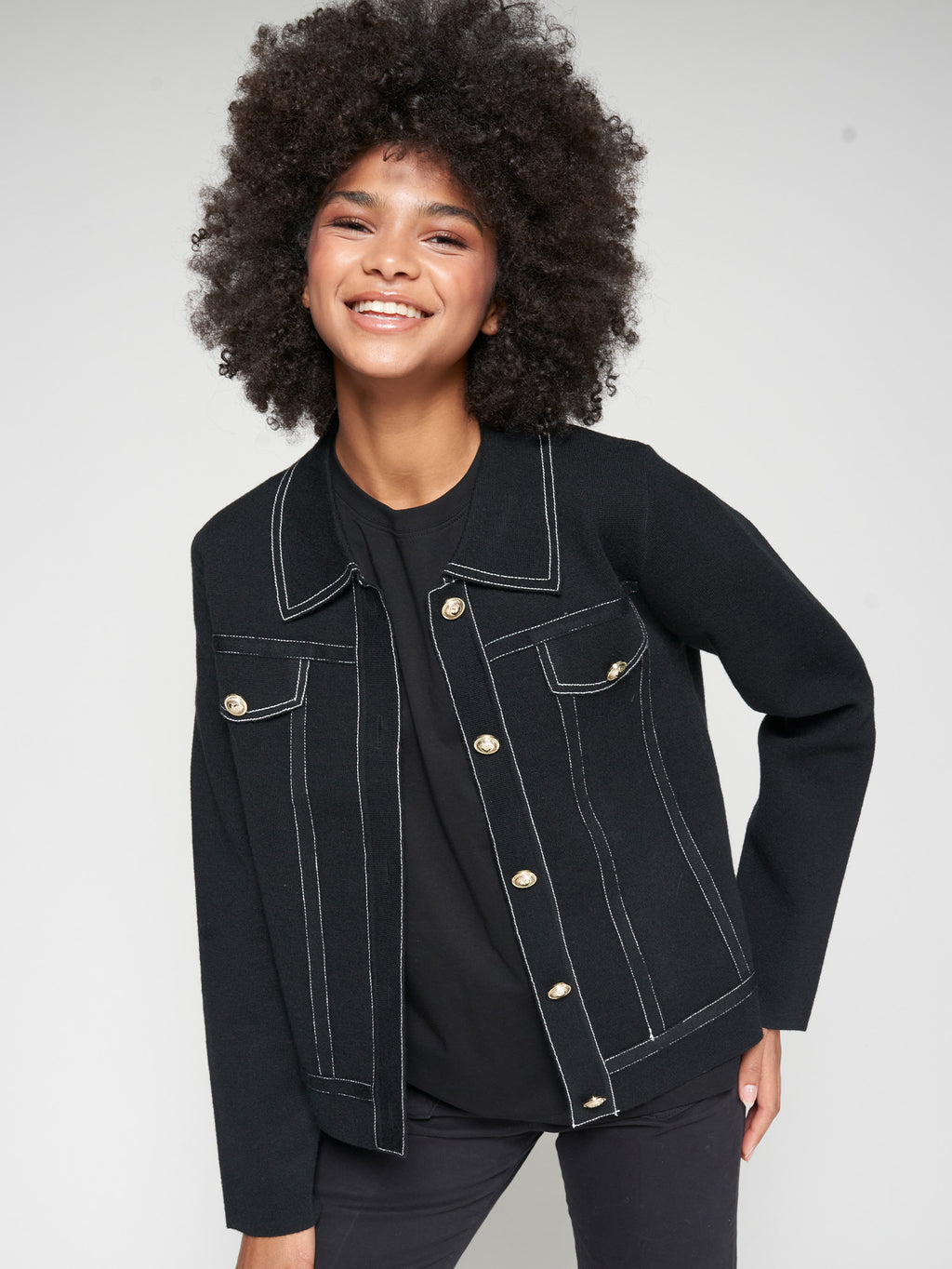 Cardigans zwart Vilagallo