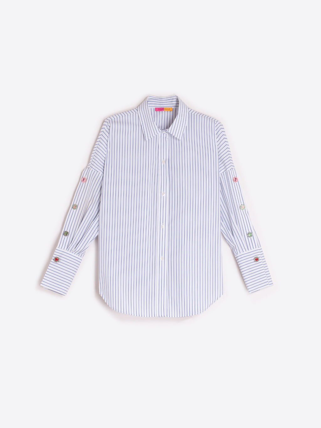 Blouses lange mouw blauw Vilagallo