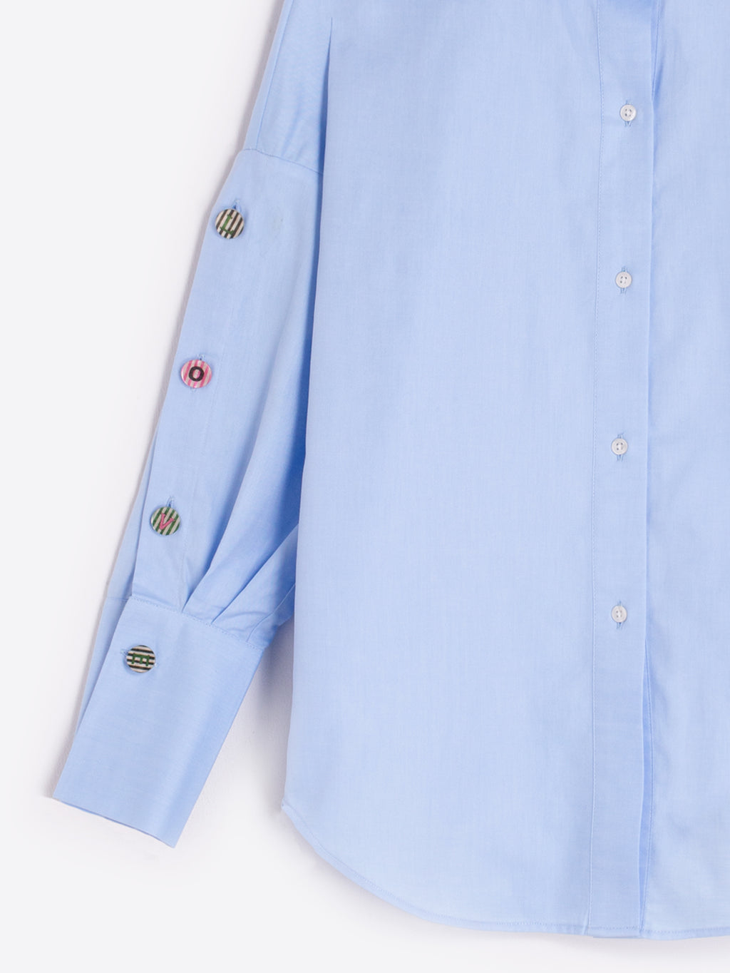 Blouses lange mouw blauw Vilagallo
