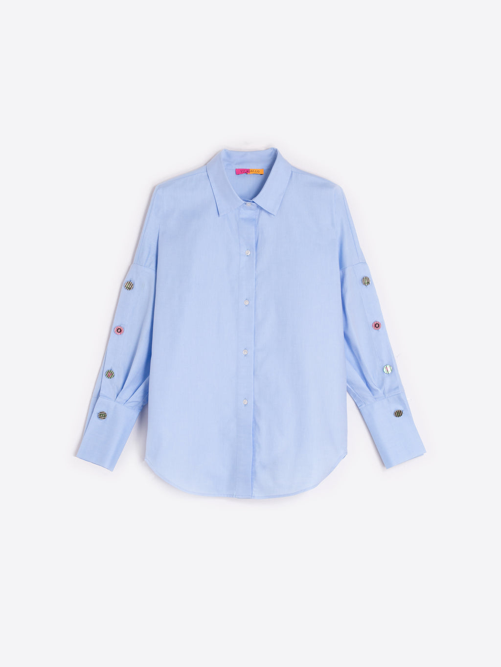Blouses lange mouw blauw Vilagallo