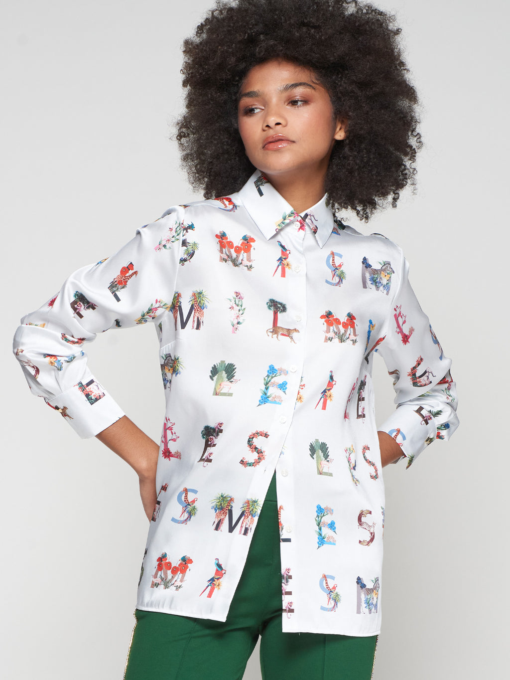 Blouses lange mouw wit Vilagallo