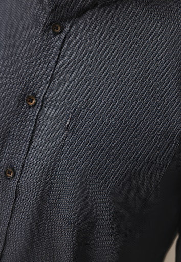 Hemden lange mouw blauw State of Art