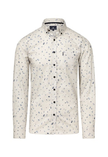 Hemden lange mouw blauw State of Art