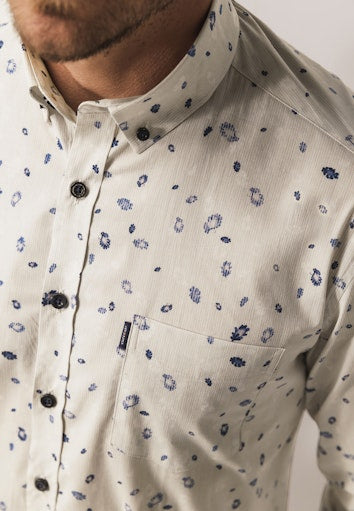 Hemden lange mouw blauw State of Art