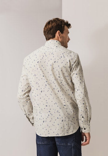 Hemden lange mouw blauw State of Art