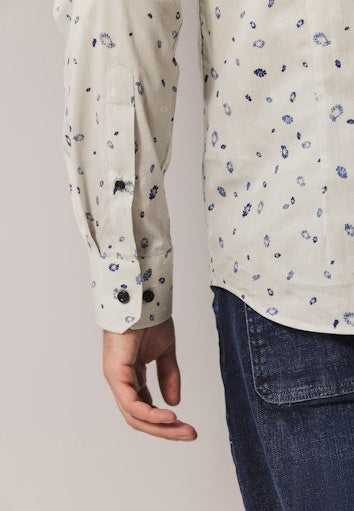 Hemden lange mouw blauw State of Art