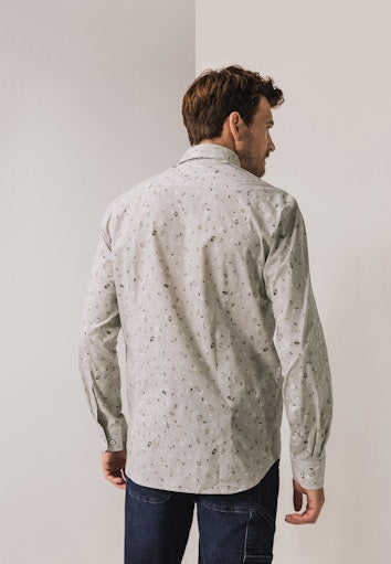 Hemden lange mouw bruin State of Art