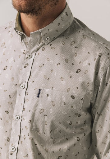 Hemden lange mouw bruin State of Art