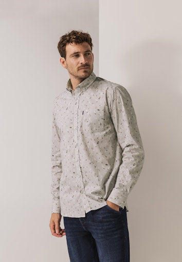 Hemden lange mouw bruin State of Art