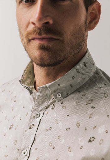 Hemden lange mouw bruin State of Art