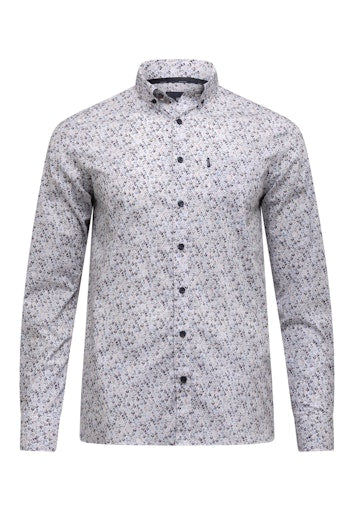 Hemden lange mouw blauw State of Art