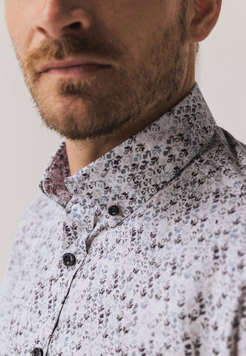 Hemden lange mouw blauw State of Art