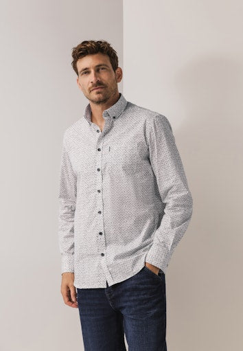 Hemden lange mouw wit State of Art