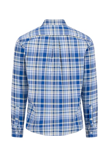 Hemden lange mouw blauw Fynch-Hatton