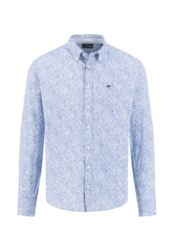 Hemden lange mouw navy Fynch-Hatton
