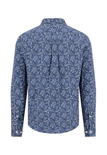 Hemden lange mouw blauw Fynch-Hatton