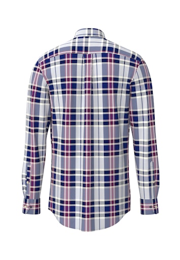 Hemden lange mouw blauw Fynch-Hatton