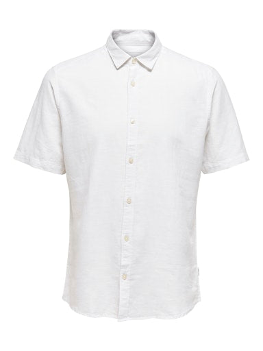 Hemden korte mouw wit ONLY&SONS