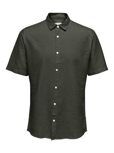 Hemden korte mouw groen ONLY&SONS