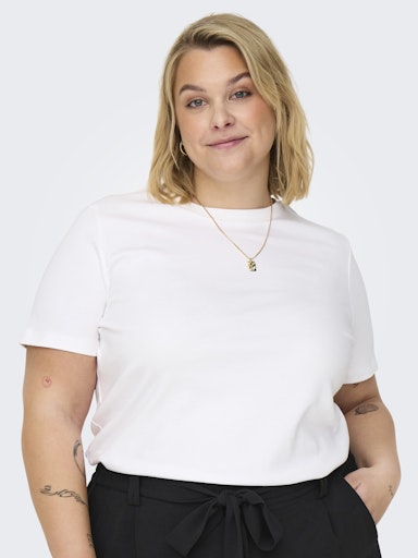 T-shirts korte mouw wit ONLY Carmakoma