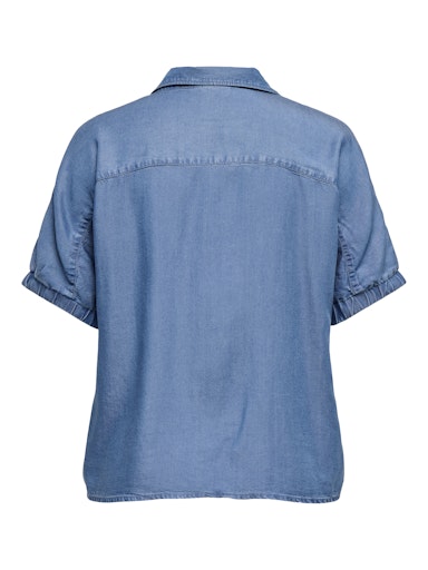 Blouses korte mouw blauw ONLY Carmakoma