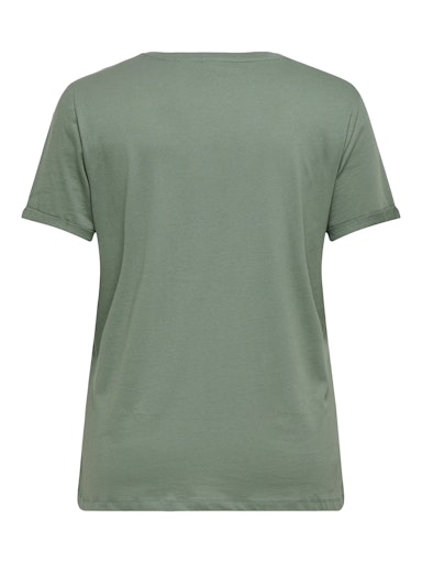 T-shirts korte mouw groen ONLY Carmakoma