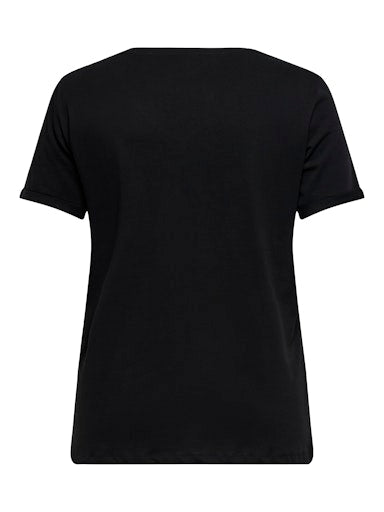 T-shirts korte mouw zwart ONLY Carmakoma