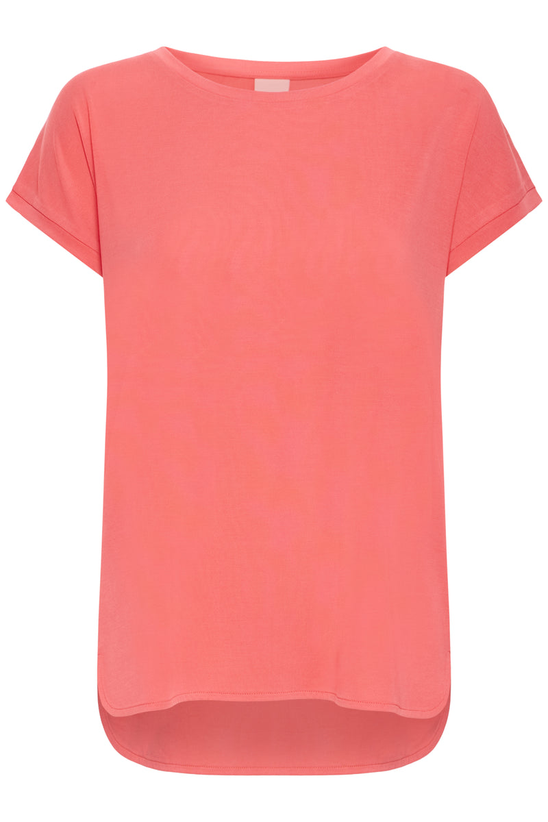 T-shirts korte mouw rood ICHI