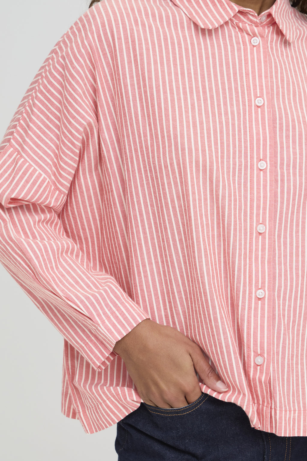 Blouses lange mouw rood ICHI