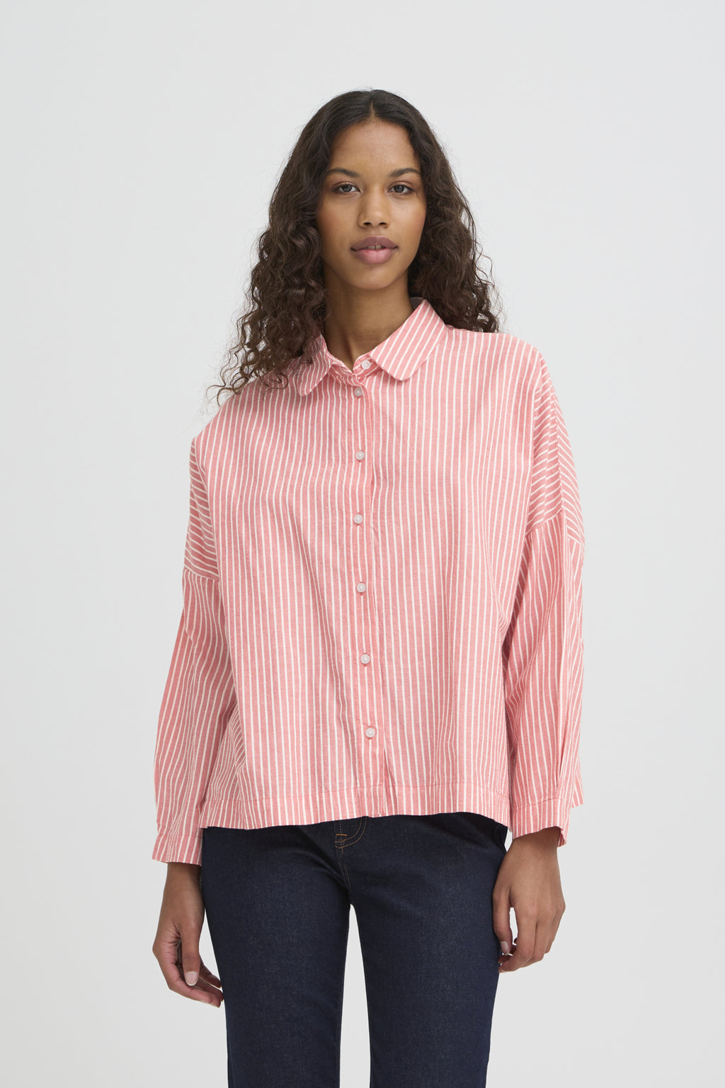 Blouses lange mouw rood ICHI