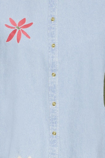 Blouses lange mouw blauw ICHI