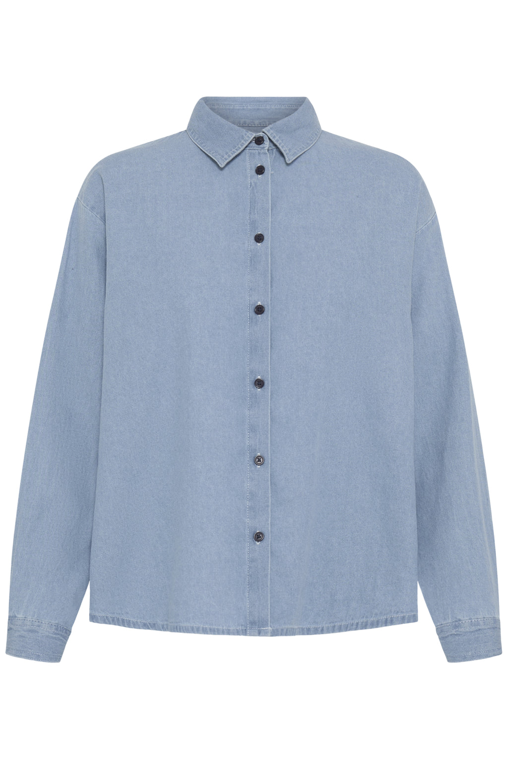 Blouses lange mouw blauw ICHI