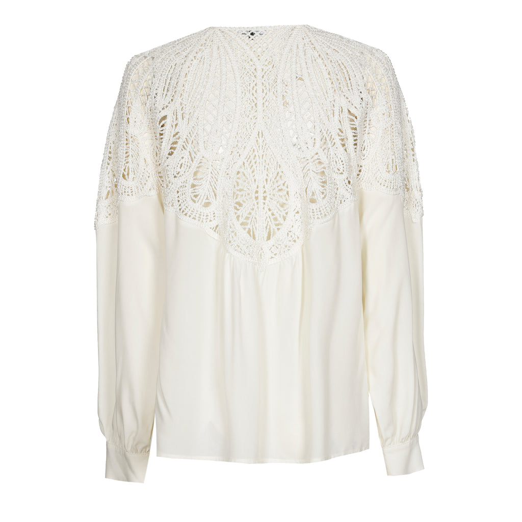 Blouses lange mouw beige Caroline Biss