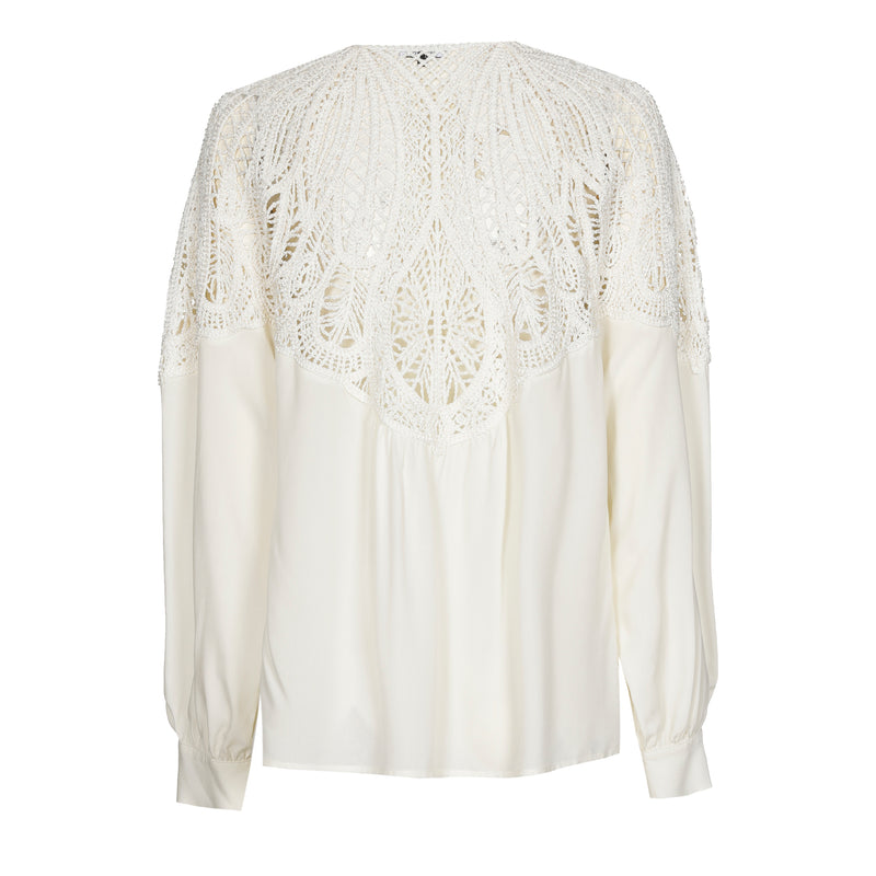 Blouses lange mouw beige Caroline Biss