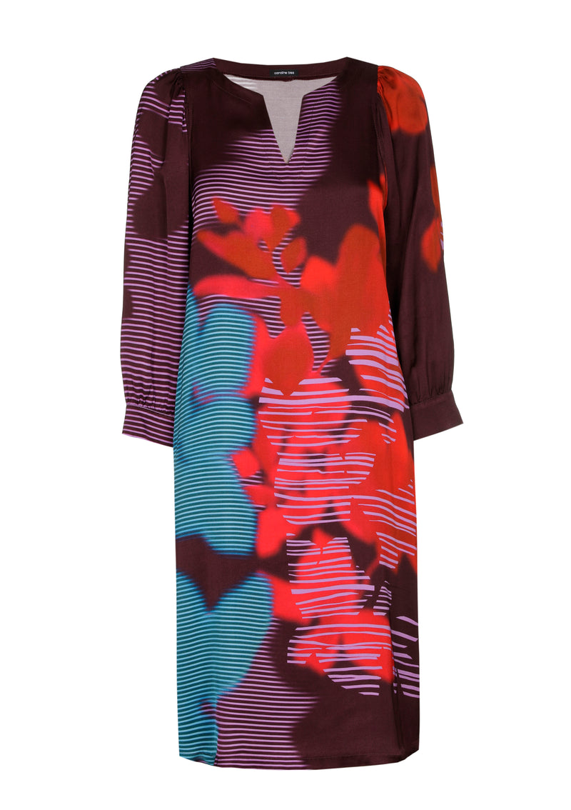 Jurken lange mouw multicolor Caroline Biss