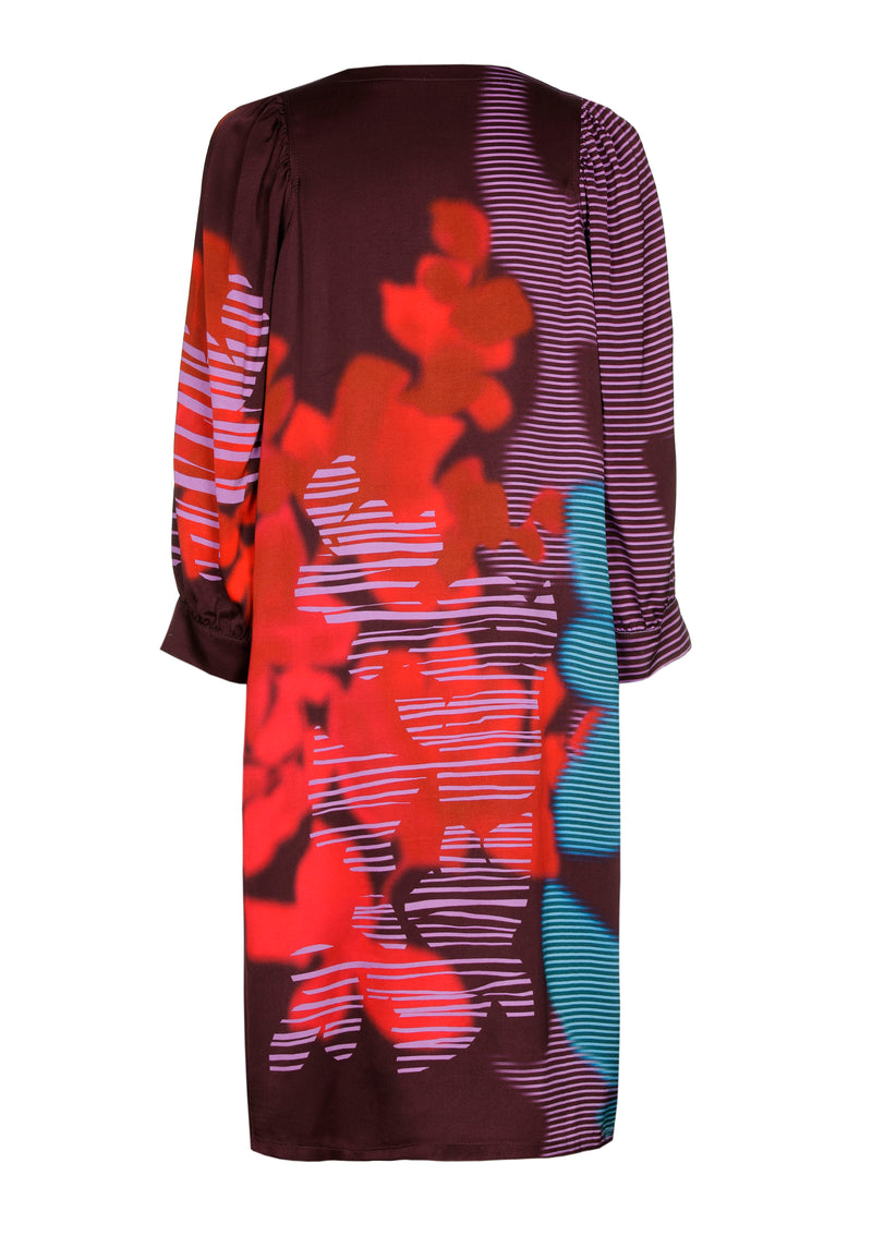 Jurken lange mouw multicolor Caroline Biss