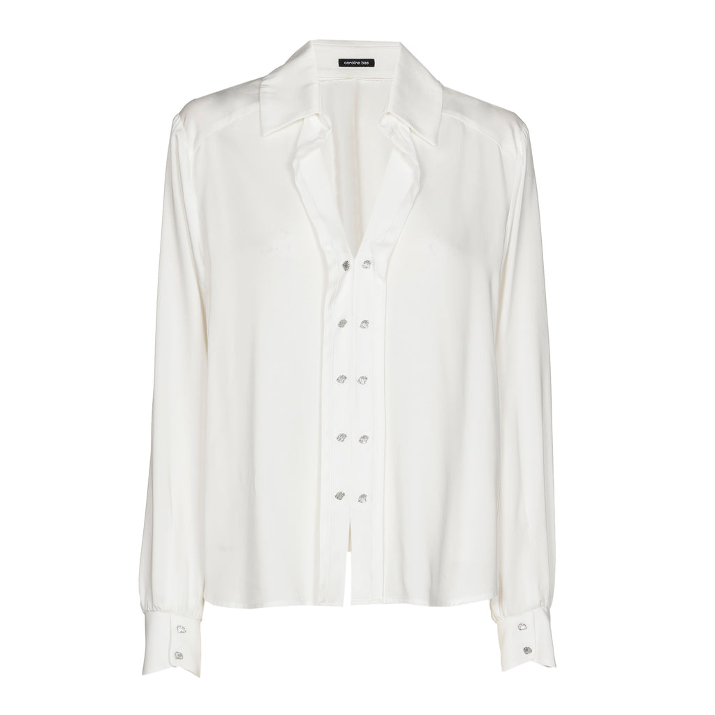 Blouses lange mouw beige Caroline Biss