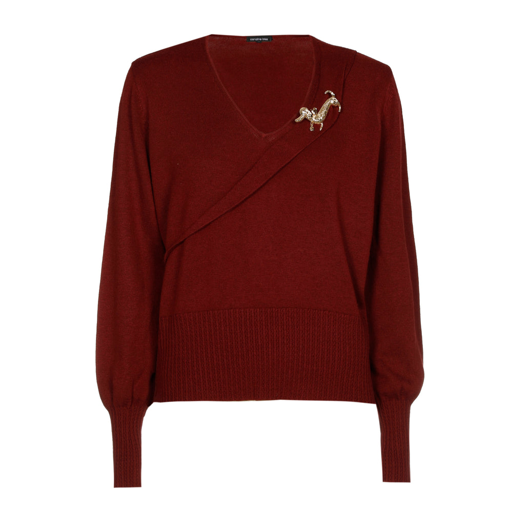 Pulls bordeaux Caroline Biss