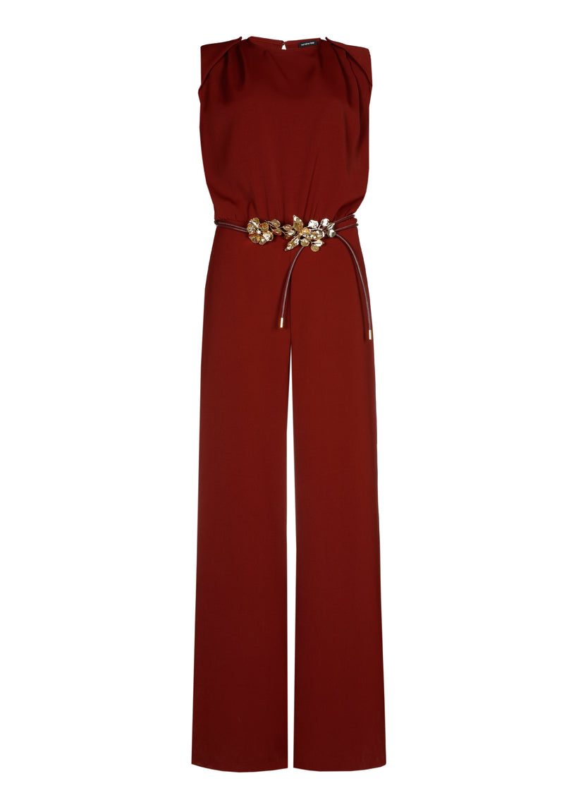 Jumpsuits zonder mouw bordeaux Caroline Biss