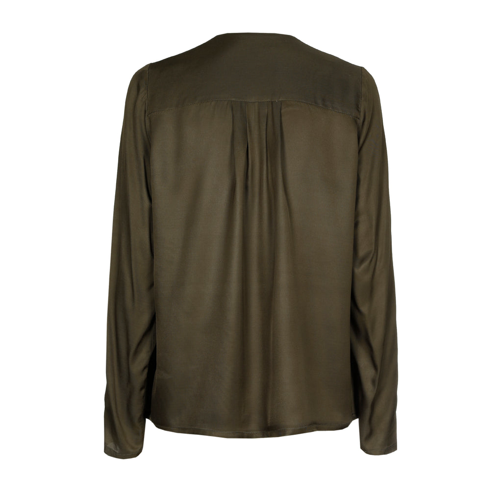 Blouses lange mouw groen Caroline Biss