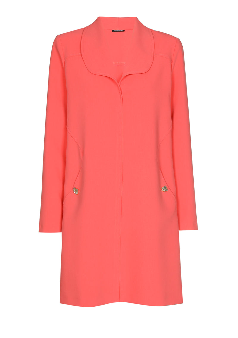 Jurken lange mouw rood Caroline Biss