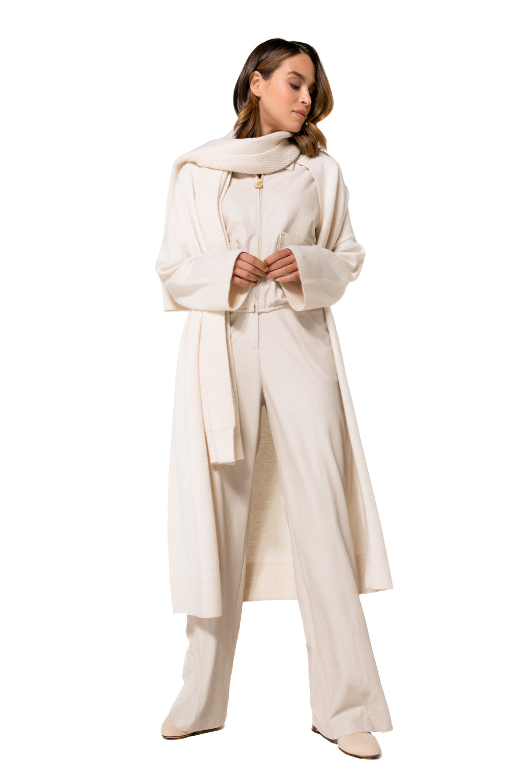 Blouses lange mouw beige Caroline Biss