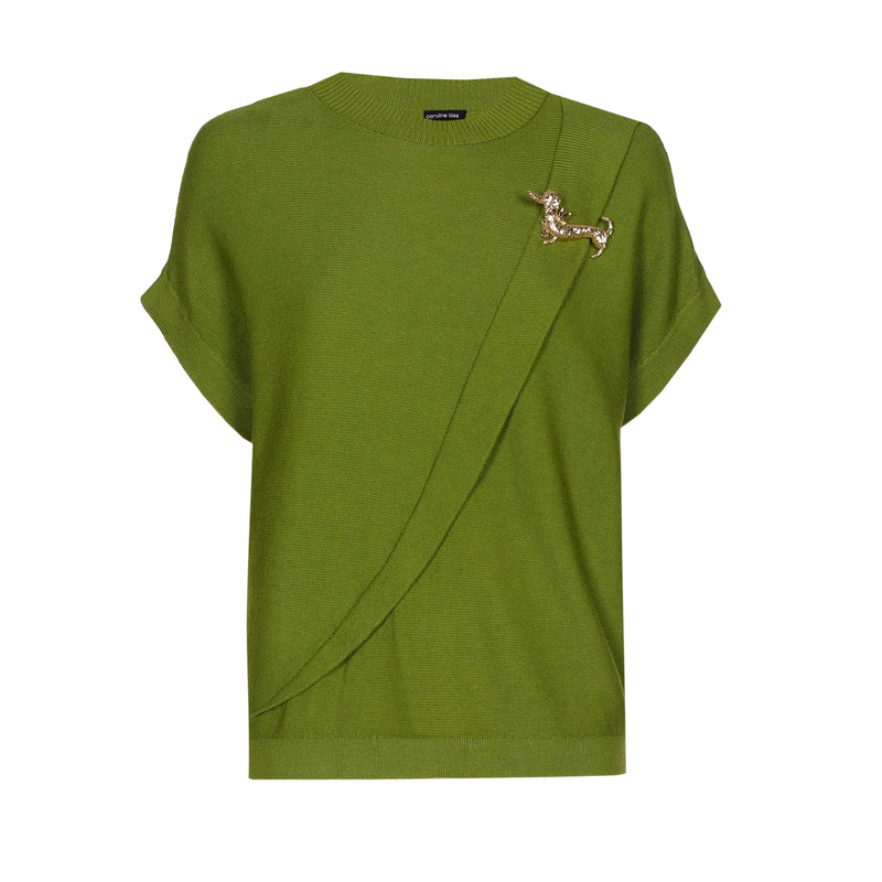 Pulls groen Caroline Biss