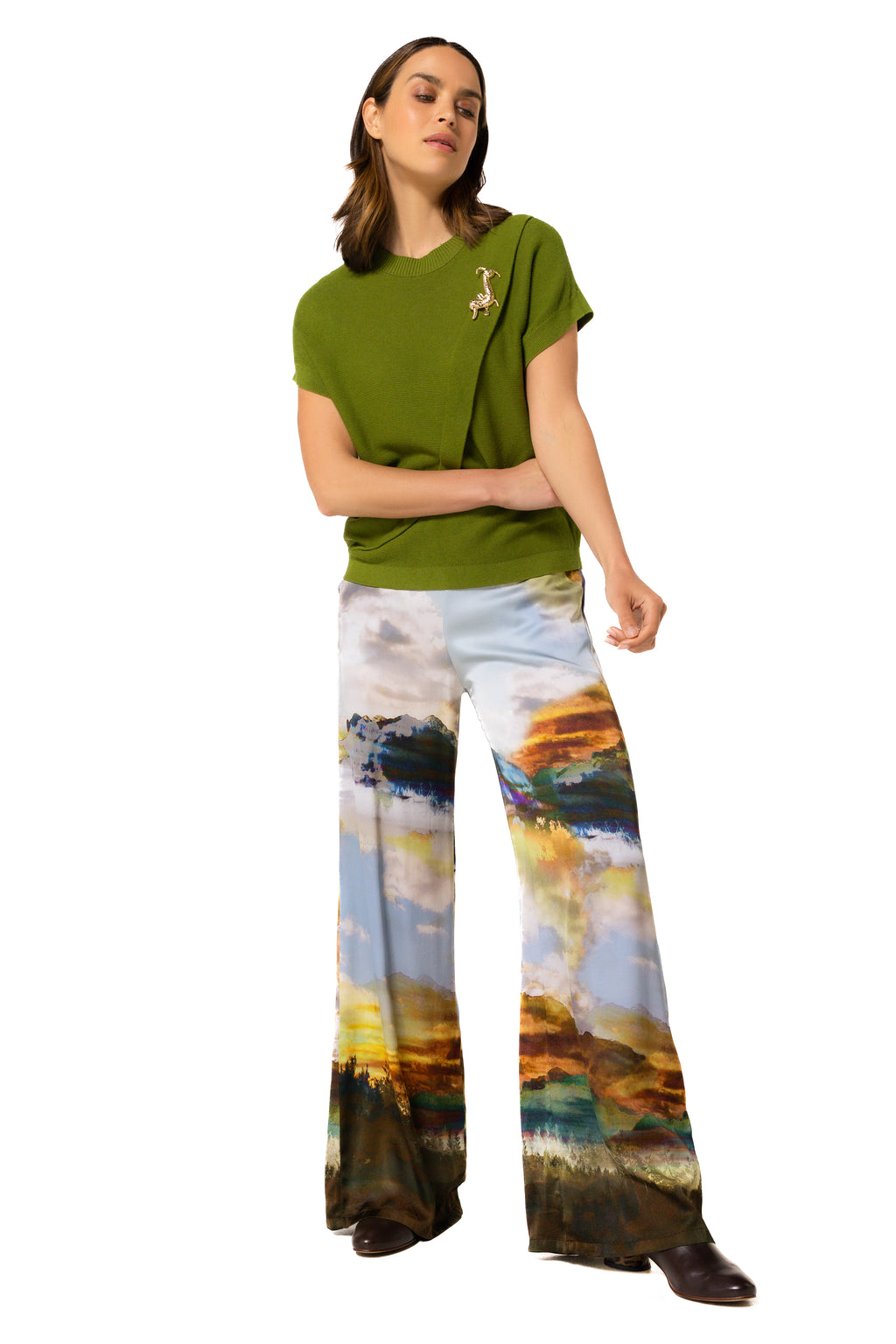 Pulls groen Caroline Biss